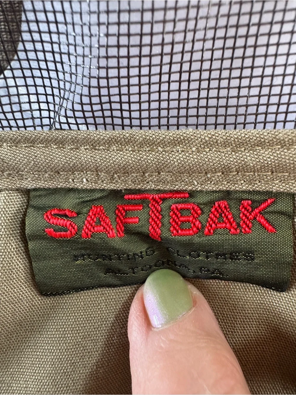 Vintage SAFTBAK Pheasant Hunting Field Vest Utility Gorpcore Safari Tan